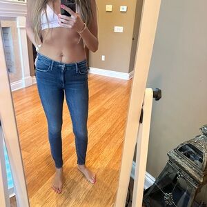 MOTHER Dark Blue Skinny Jeans